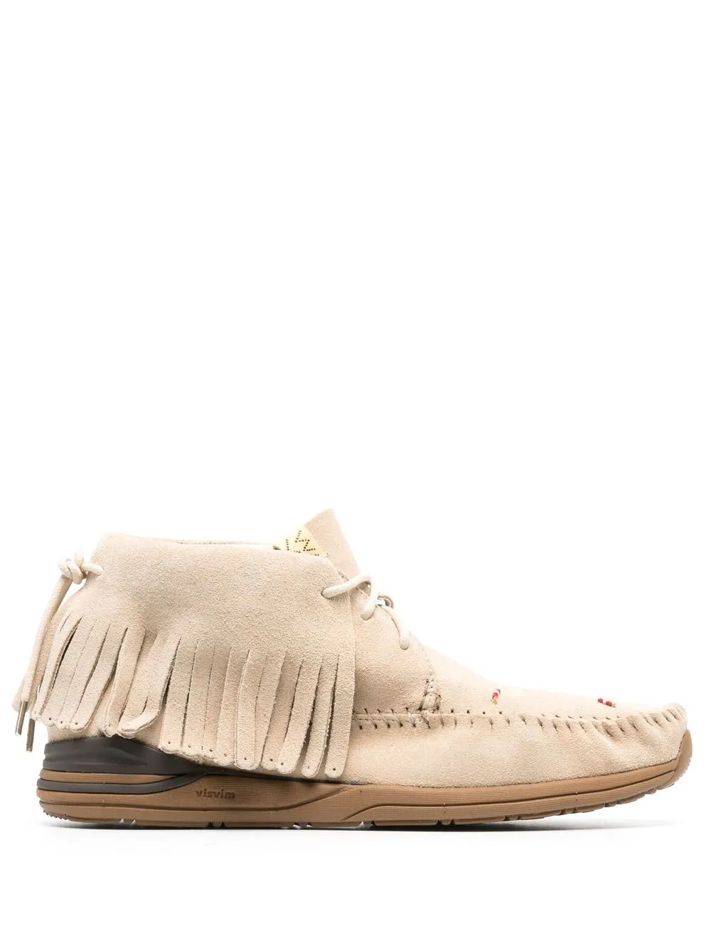 

visvim fringe-trim high-top sneakers - Neutrals