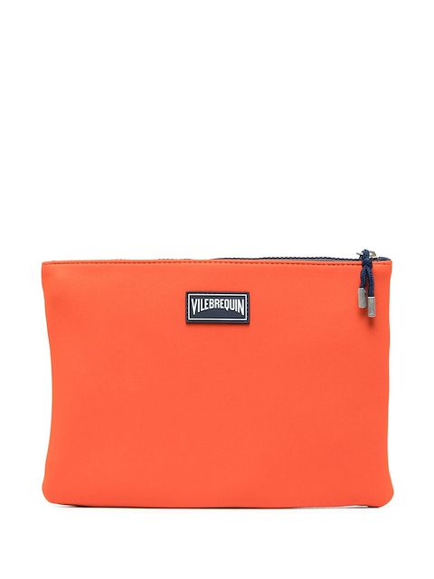 Vilebrequin turtle-embossed pouch beach bag 