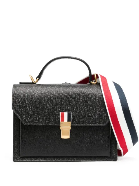 Thom Browne sac cabas en cuir grainé