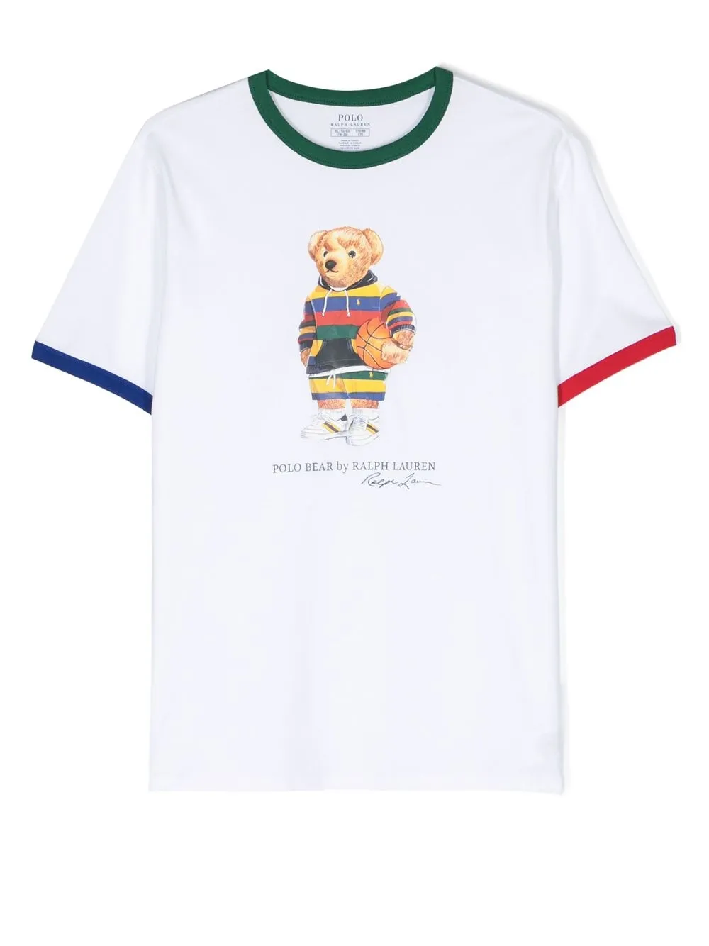 

Ralph Lauren Kids playera University Bear - Blanco
