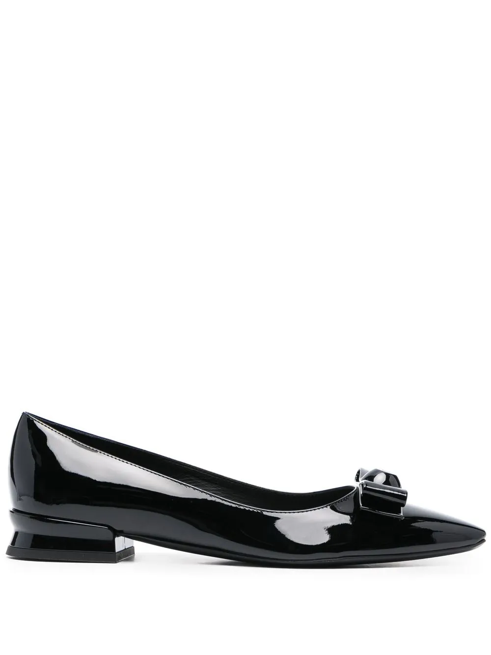 

Ferragamo flats Vara con detalle de moño - Negro