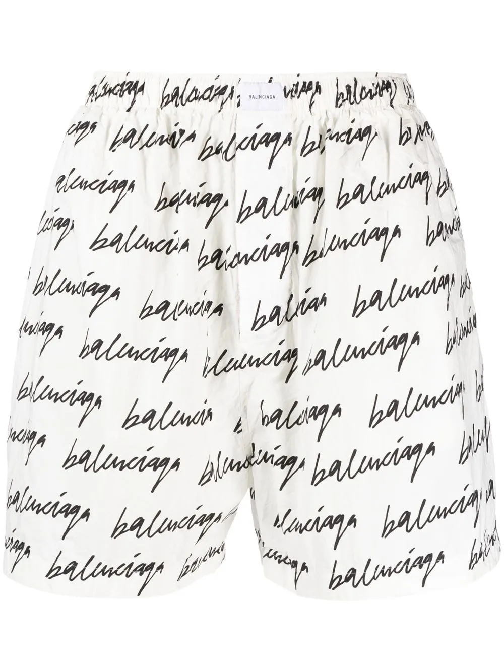 

Balenciaga shorts deportivos con logo estampado - Blanco