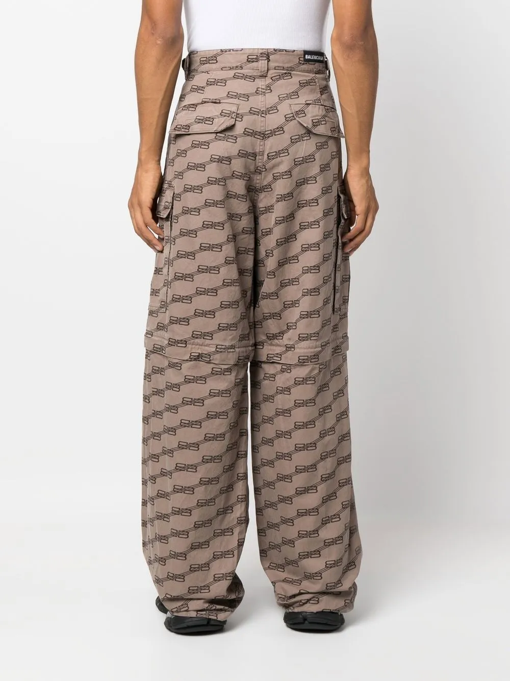 logo-print cargo trousers