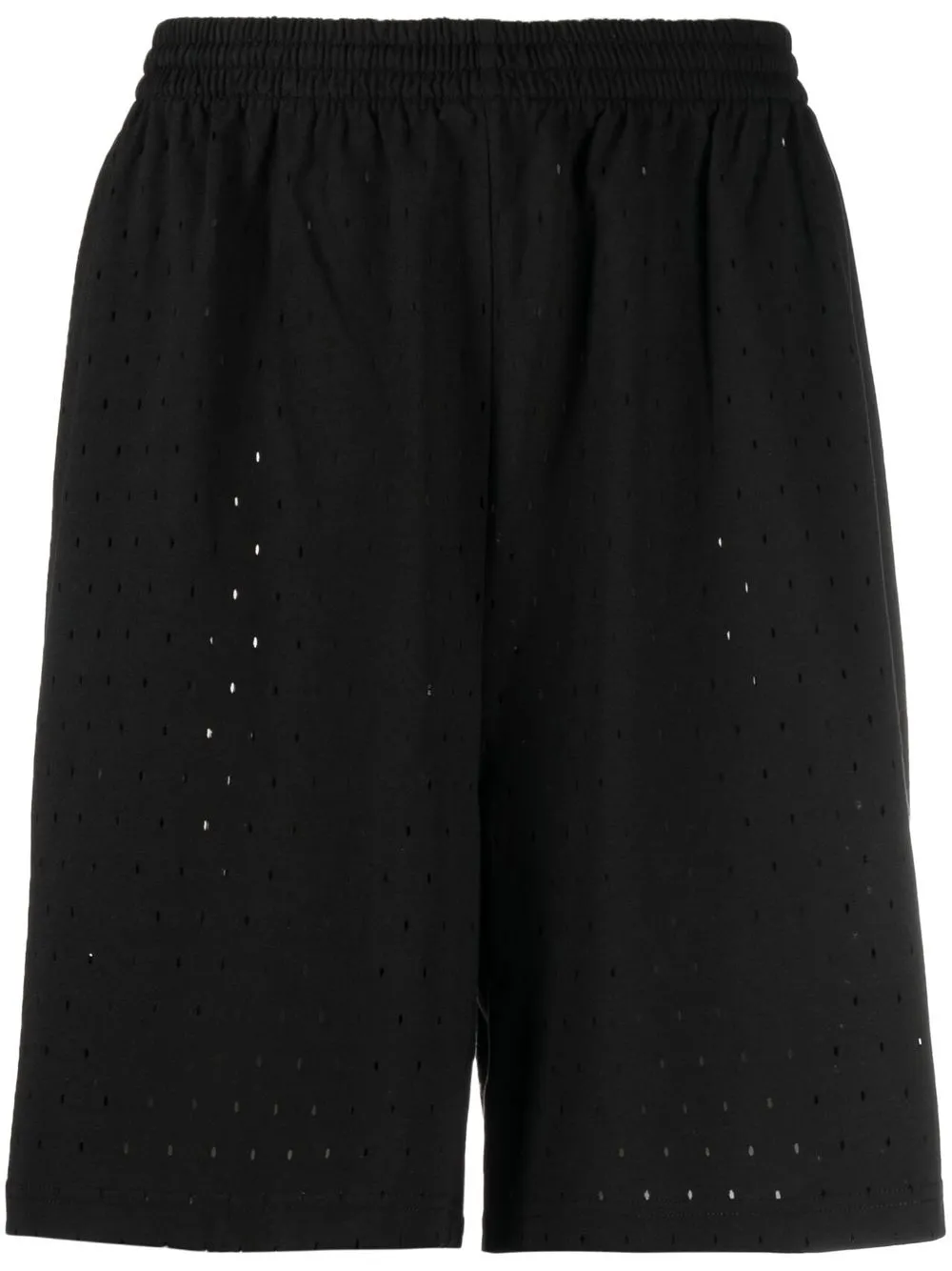 

Balenciaga shorts deportivos con cordones y perforaciones - Negro