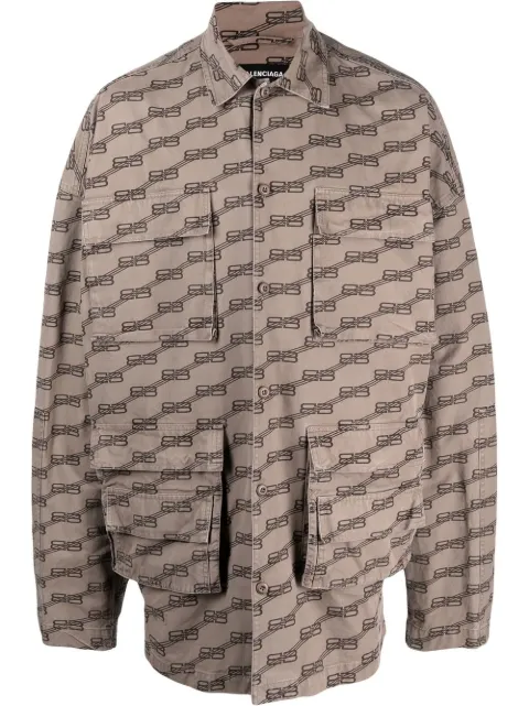 Balenciaga BB Monogram cargo shirt