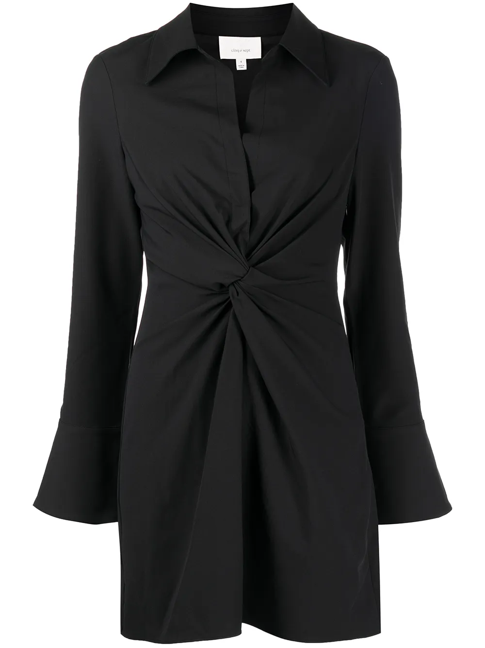 

Cinq A Sept Mckenna twist-detail dress - Black