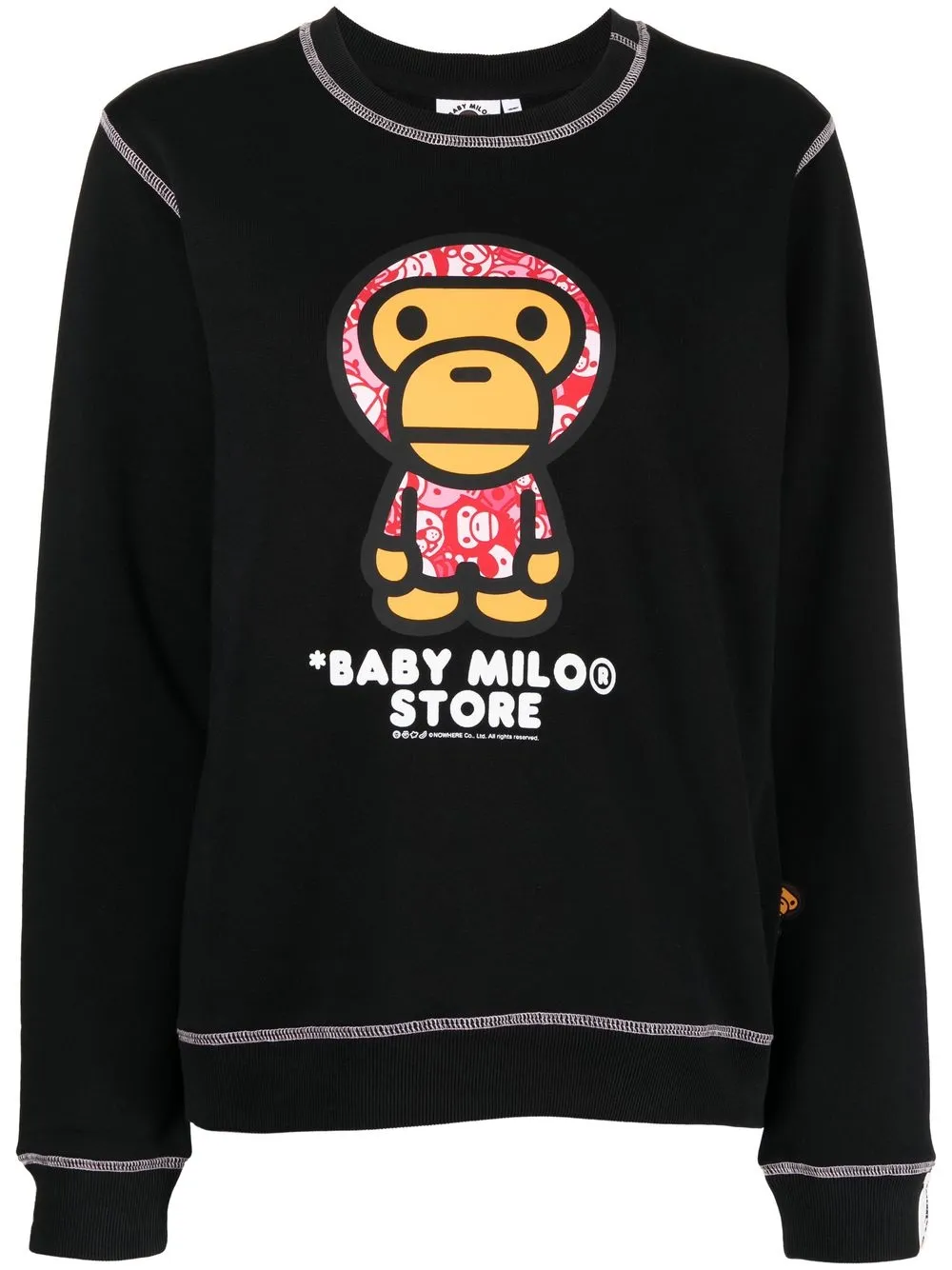 *BABY MILO® STORE BY *A BATHING APE® sweat à imprimé graphique - Noir Top Merken Winkel