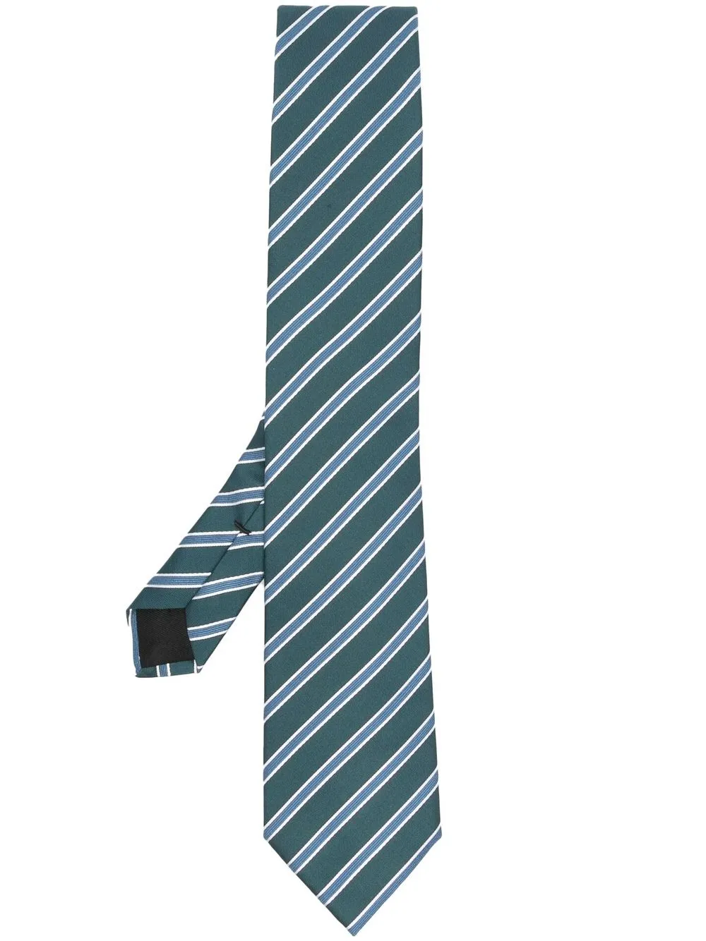 

BOSS diagonal stripe-pattern tie - Green