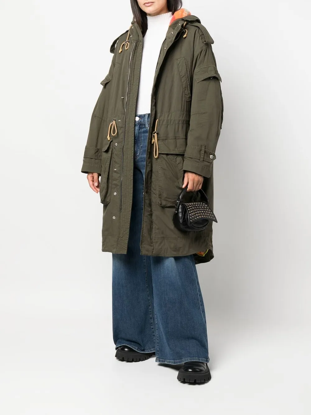 Dsquared2 Parka met rits - Groen