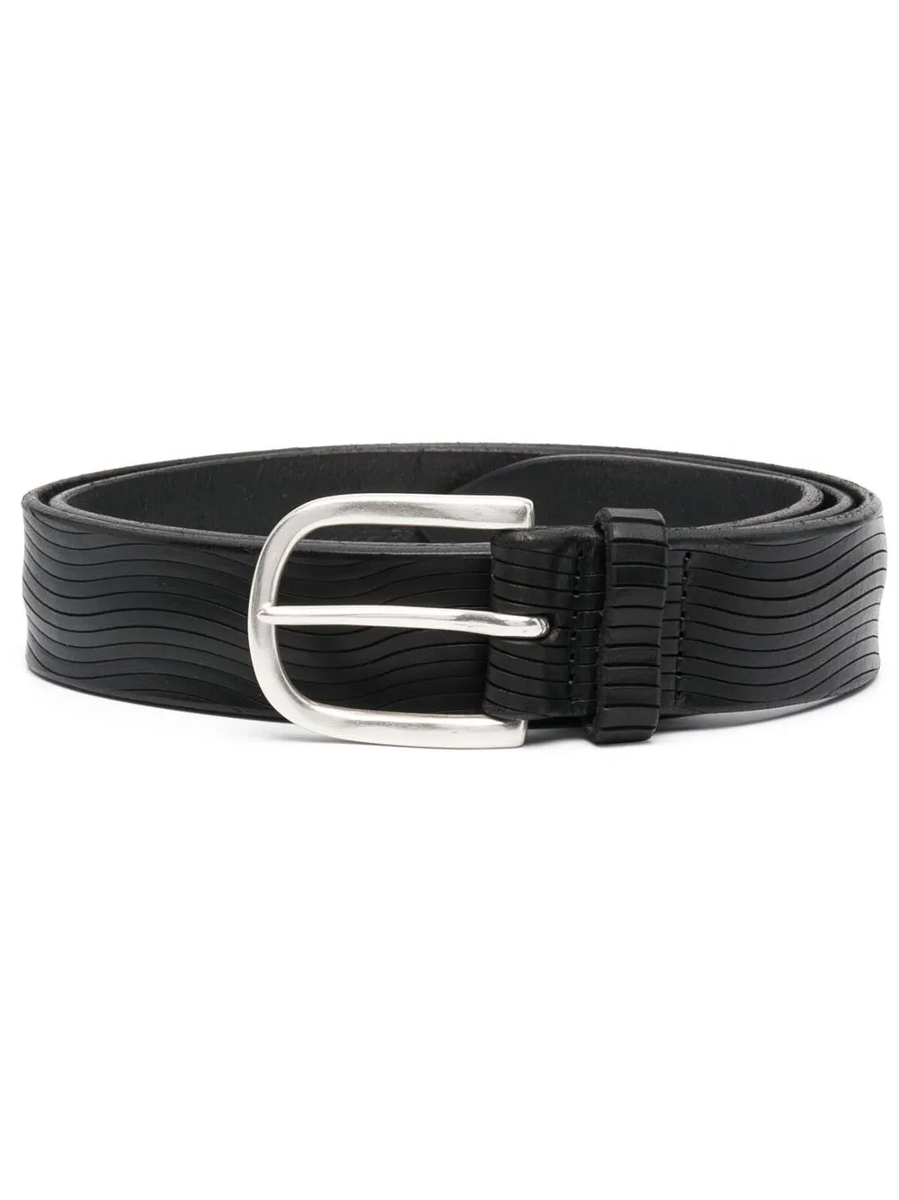 

Orciani wave-effect buckle belt - Black