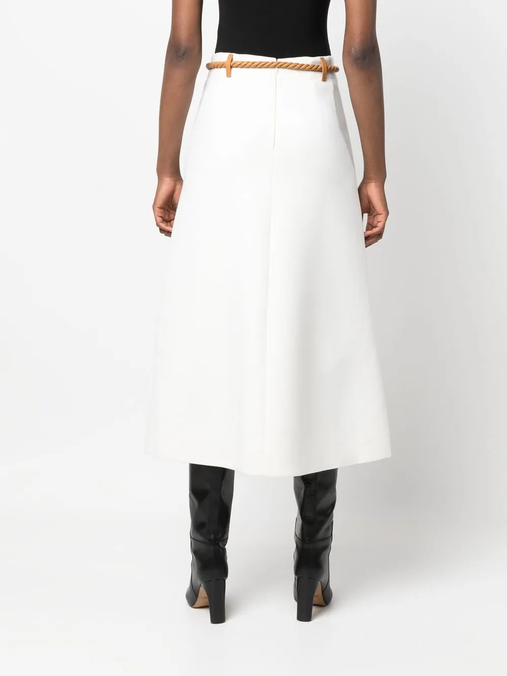Chloé ropestyle Belted Midi Skirt Farfetch