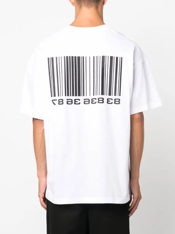 VTMNTS barcode-print T-shirt - Farfetch