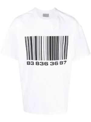 Tシャツ・カットソー VTMNTS Men T-shirt White VL14TR360B WHITE BLACK Diesel T-shirt T-ADJUST-SLITS-R17 | Men's Clothing | Vitkac