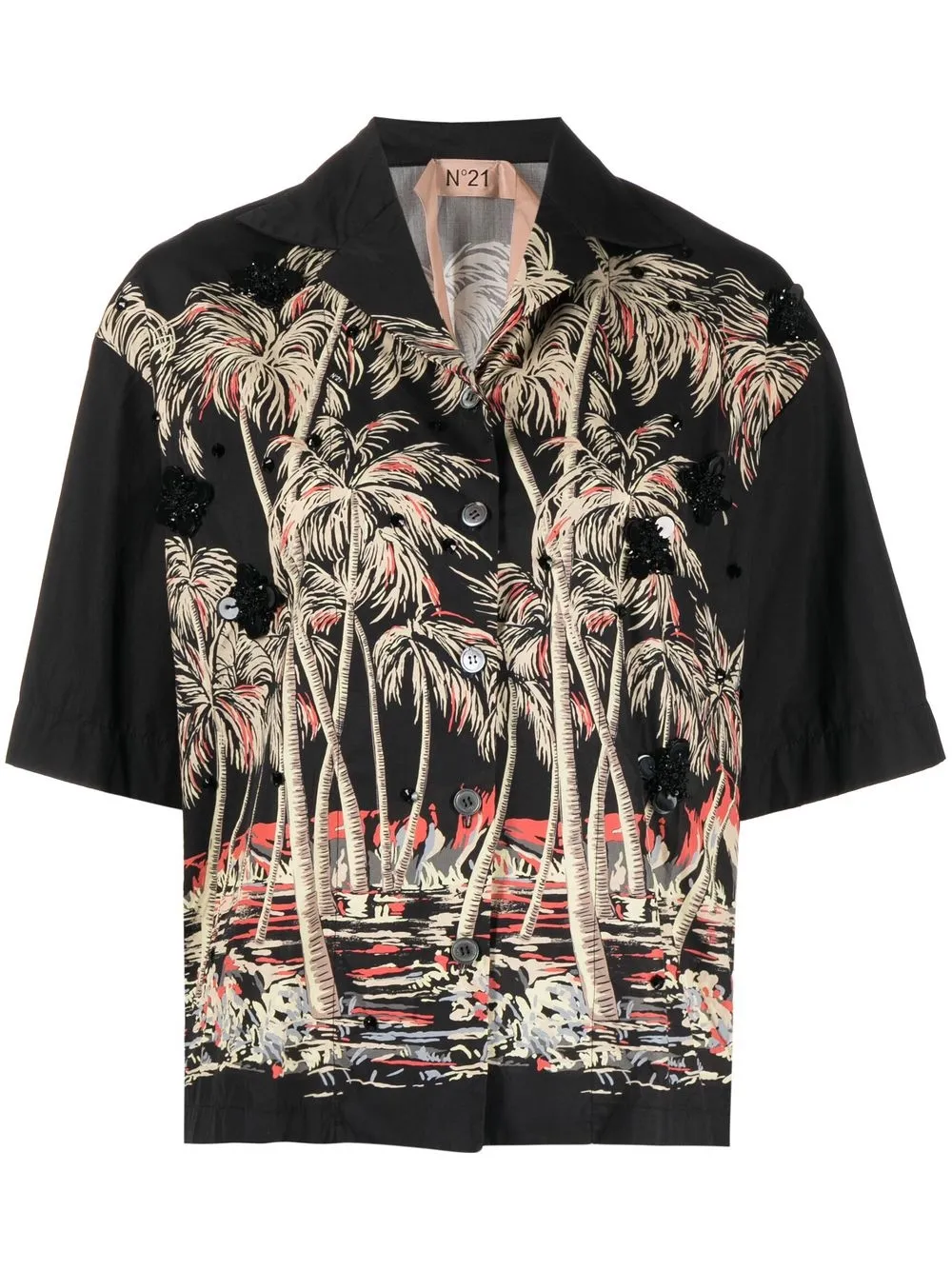 

Nº21 graphic-print shirt - Black