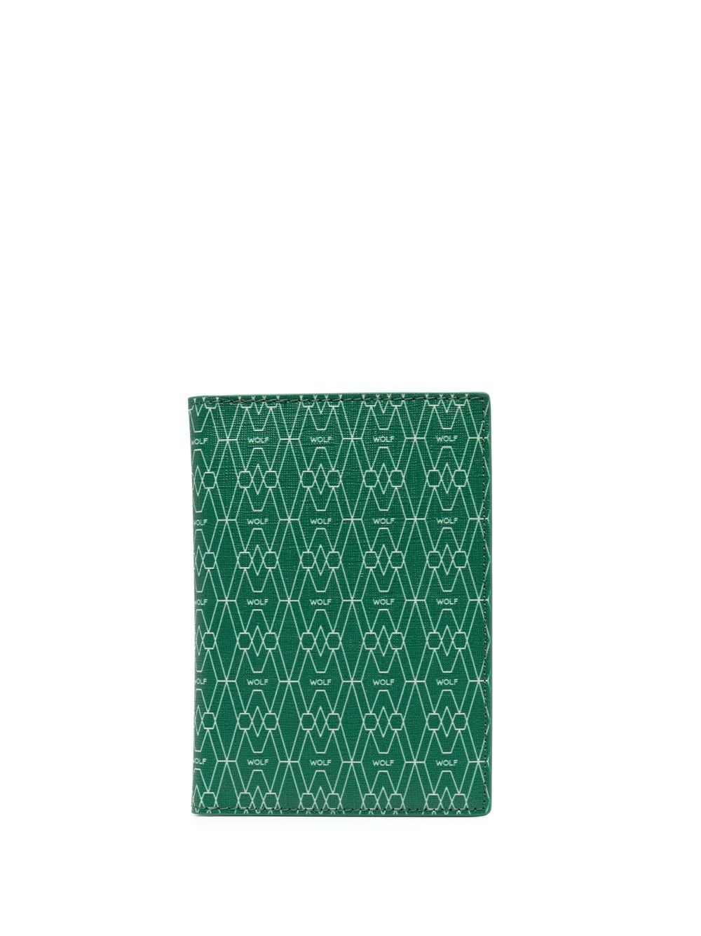 logo print bi-fold cardholder