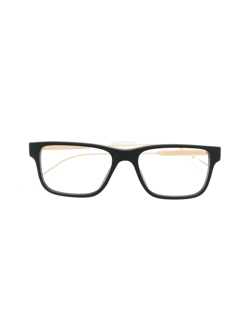 

Versace Eyewear lentes cuadrados con logo - Negro