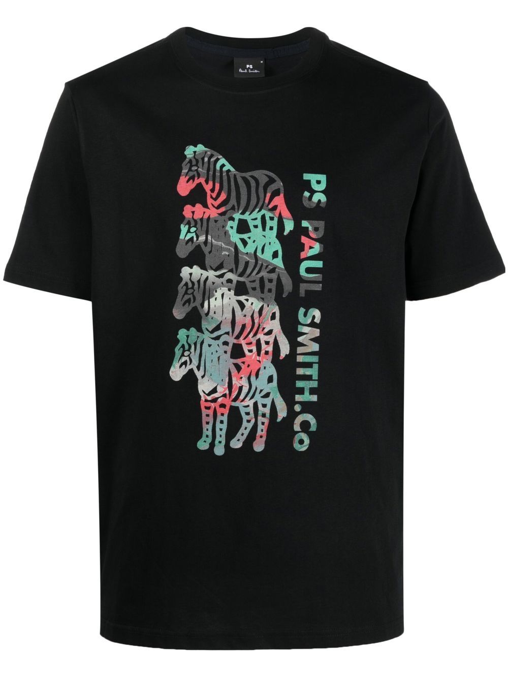 Ps By Paul Smith Graphic-print T-shirt In Black