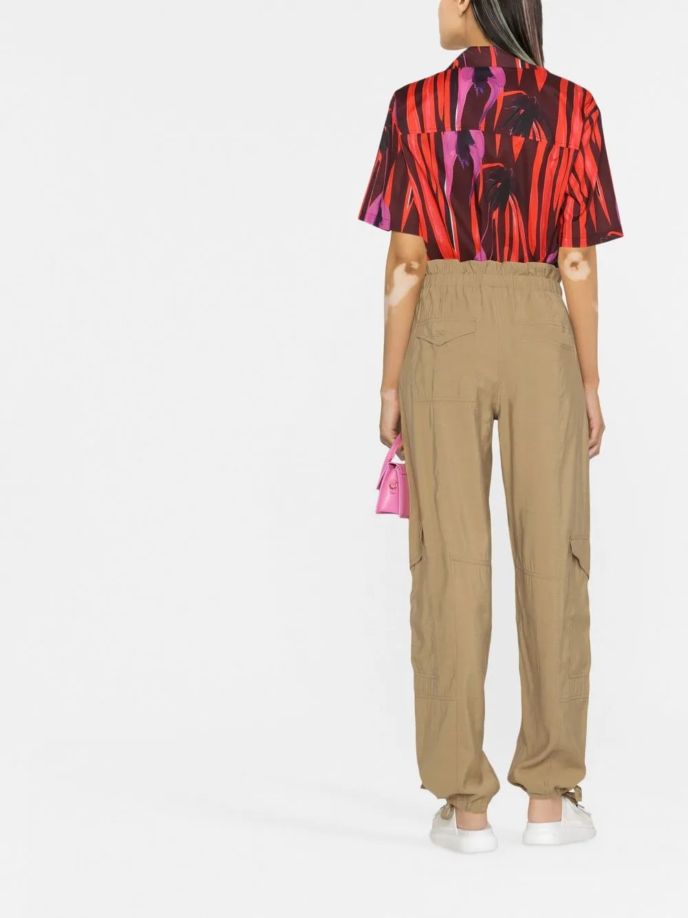drawstring cargo trousers