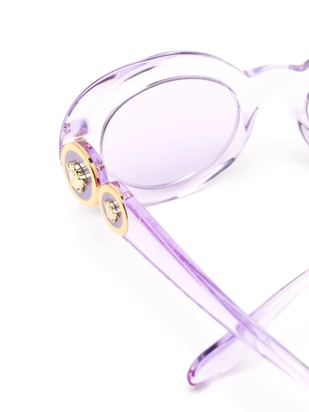  Versace Kids Transparente Sonnenbrille Mit Medusa   Violett 