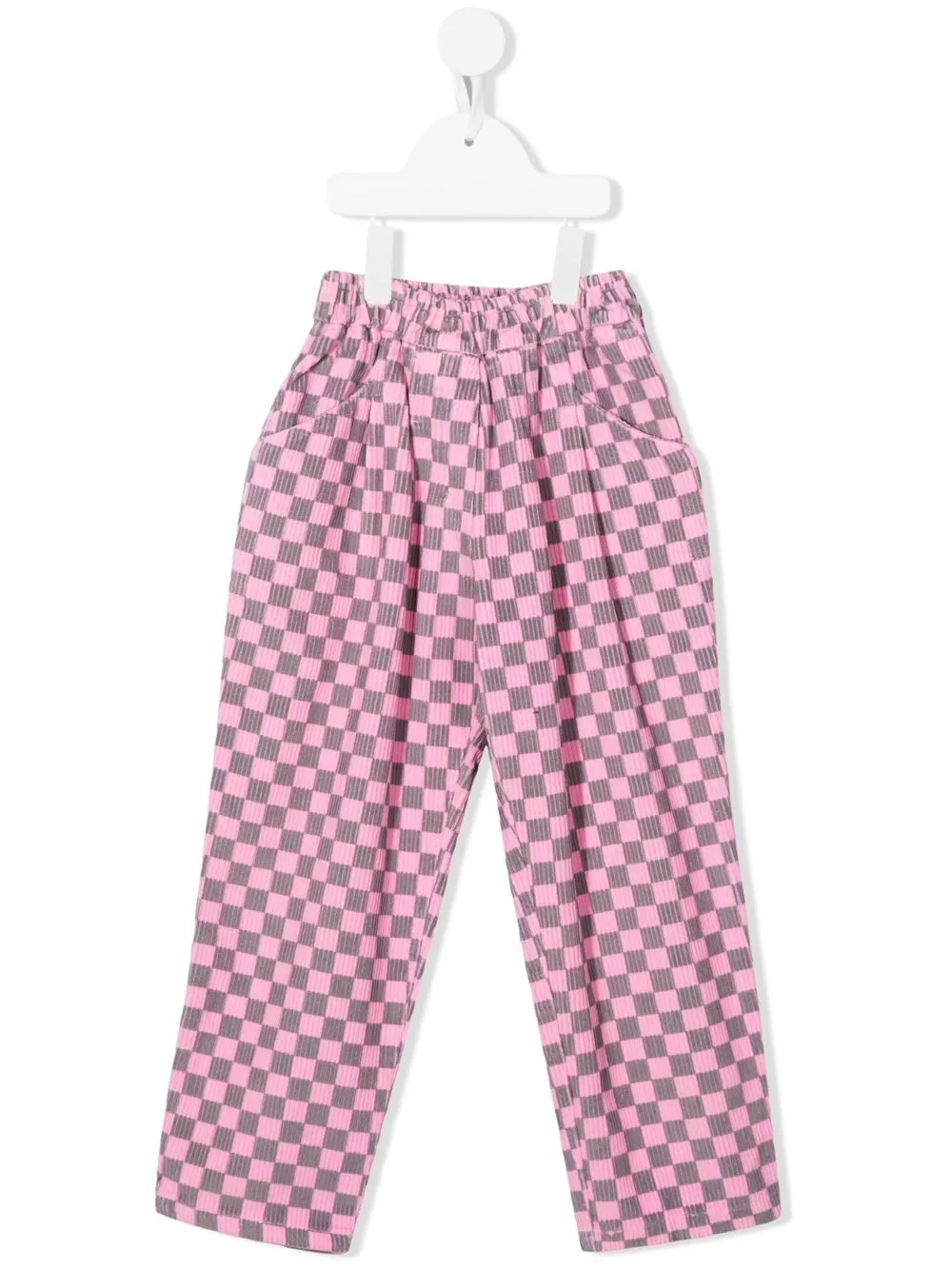 Weekend House Kids. チェック ストレートパンツ - ピンク Weekend House Kids. チェック ストレートパンツ - ピンク