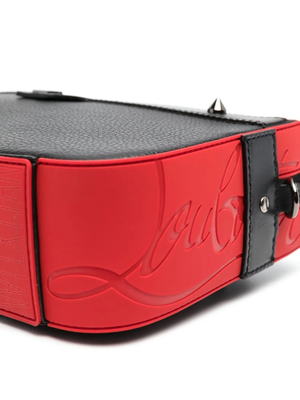 Christian Louboutin Ruisbuddy Leather Messenger Bag | Black | FARFETCH