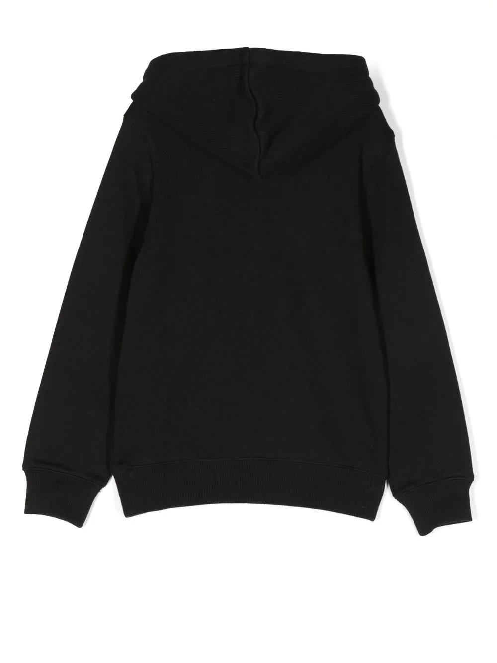 Sun 68 Hoodie met logoprint - Zwart