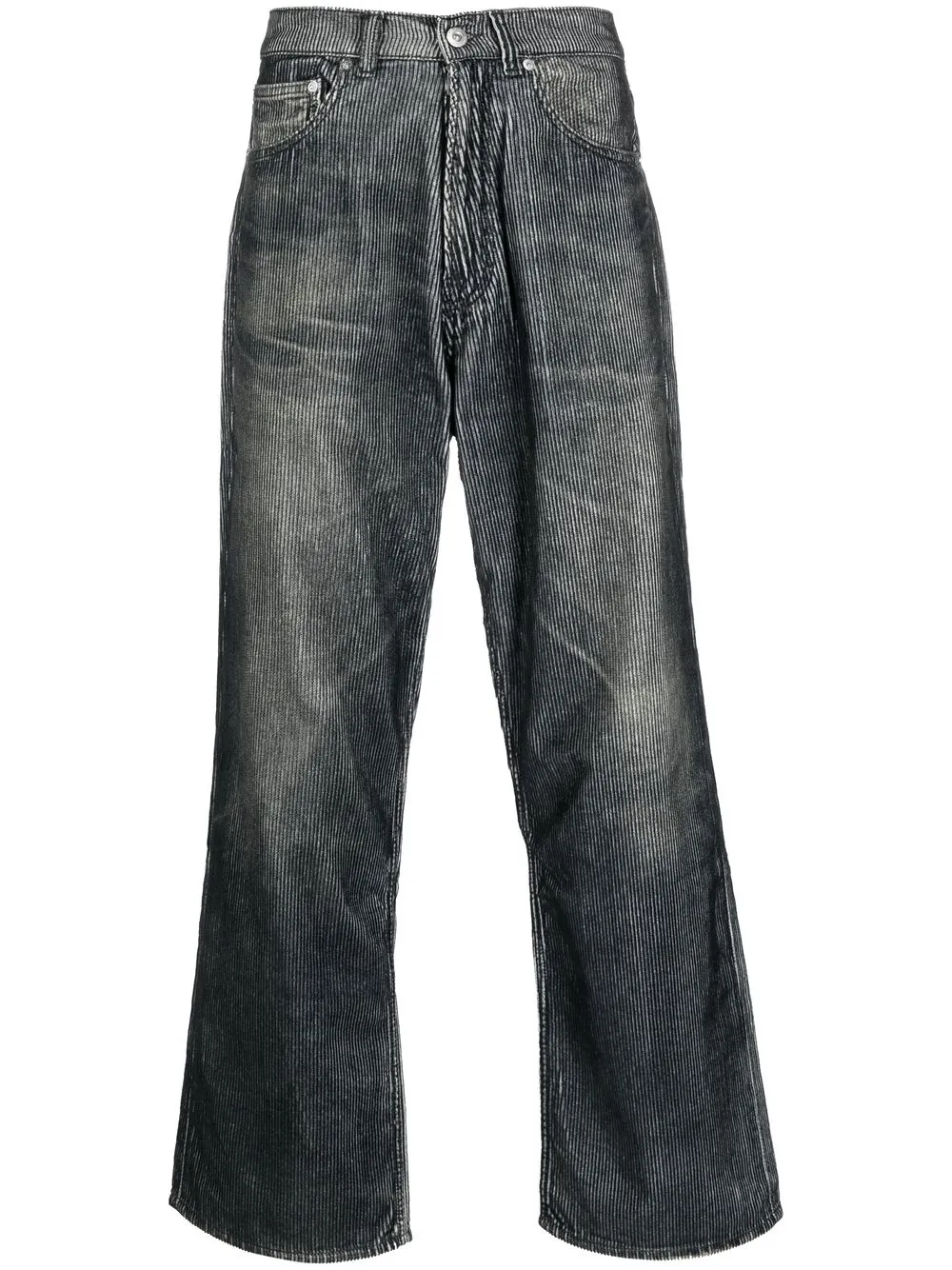 

Our Legacy jeans rectos con efecto lavado - Negro
