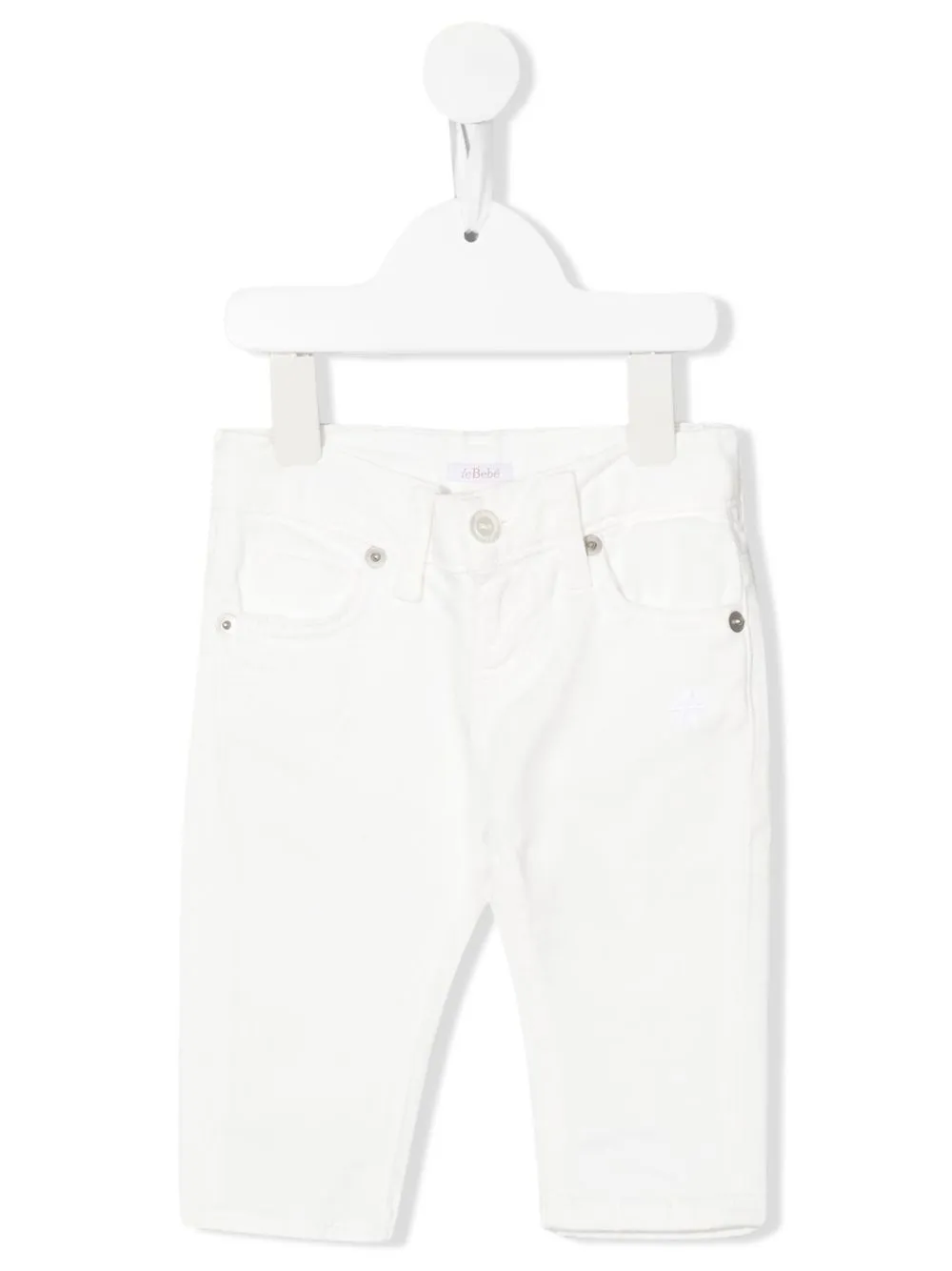 

Le Bebé Enfant straight-leg stretch-denim jeans - White