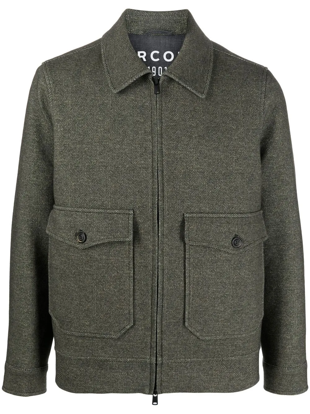 

Circolo 1901 zip-up shirt jacket - Green