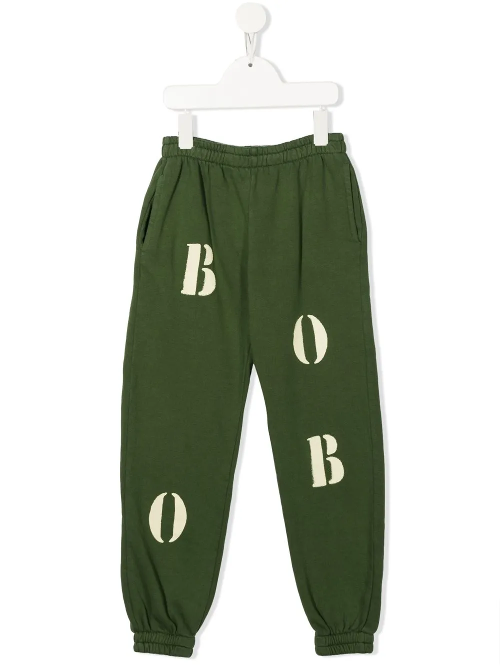 

Bobo Choses logo-print organic-cotton track pants - Green