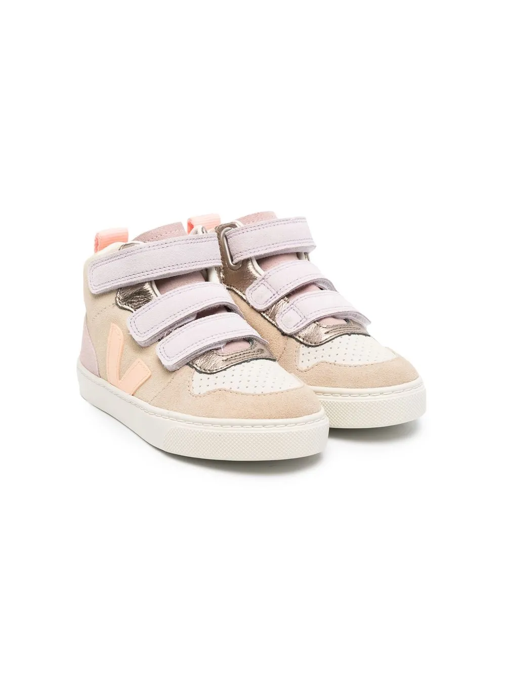 

VEJA Kids logo-patch high-top sneakers - Neutrals