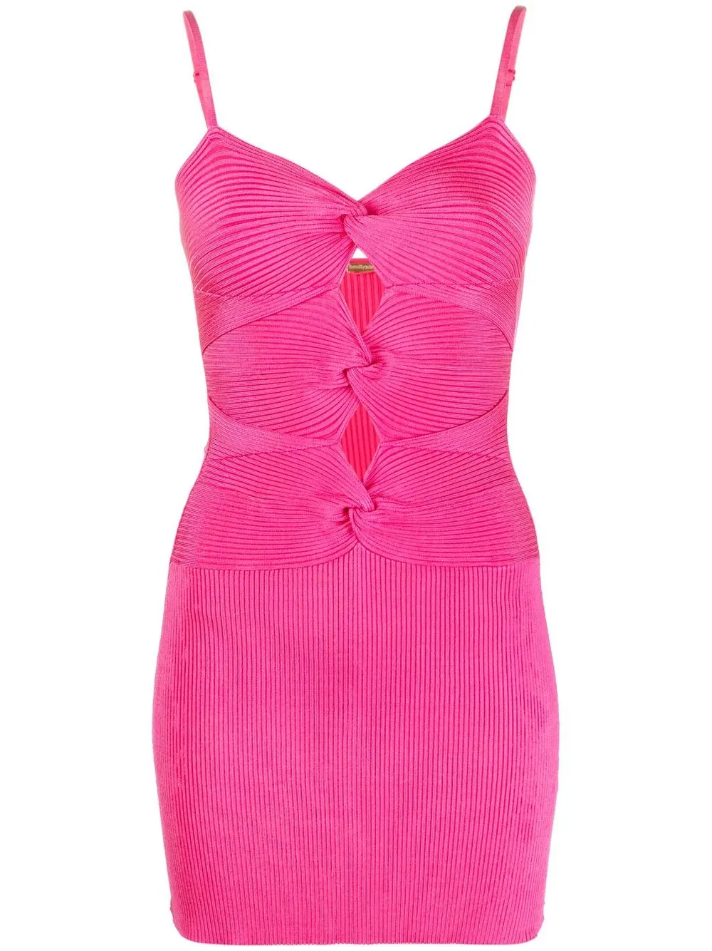 

Cult Gaia vestido corto tejido - Rosado