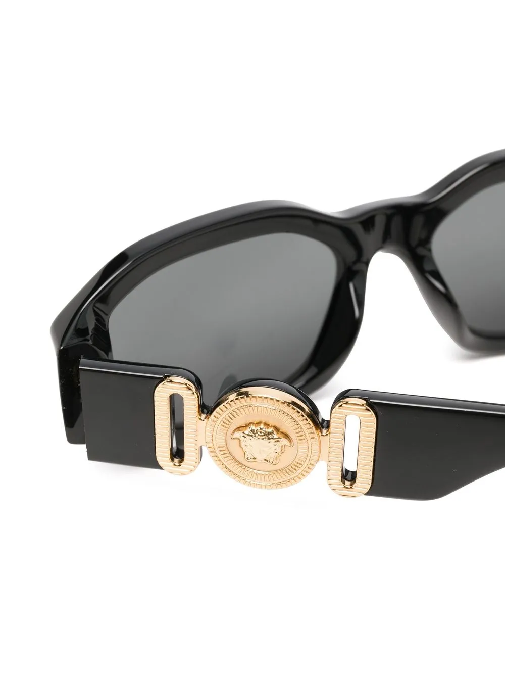  Versace Kids Sonnenbrille Mit Eckigem Gestell   Schwarz 