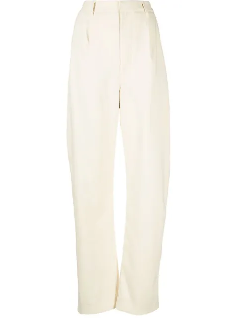 LEMAIRE straight-leg cotton-blend trousers
