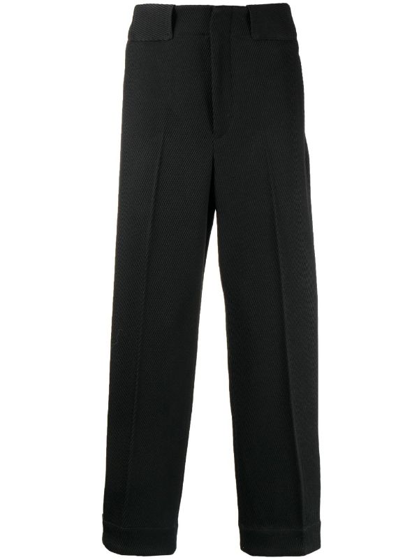 Emporio Armani stripe-jacquard Tapered Trousers - Farfetch