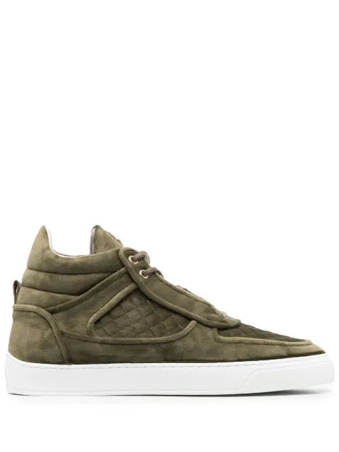 Leandro Lopes High-Top-Sneakers mit gestepptem Einsatz