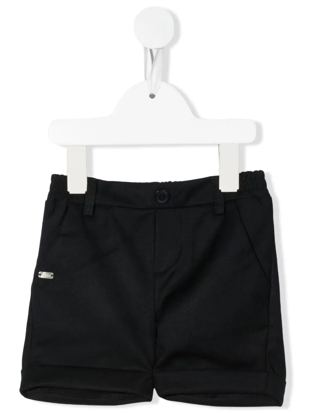 

Le Bebé Enfant shorts con parche del logo - Azul