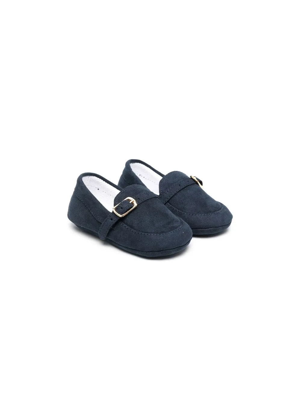 

Le Bebé Enfant zapatos monk con detalle de hebilla - Azul