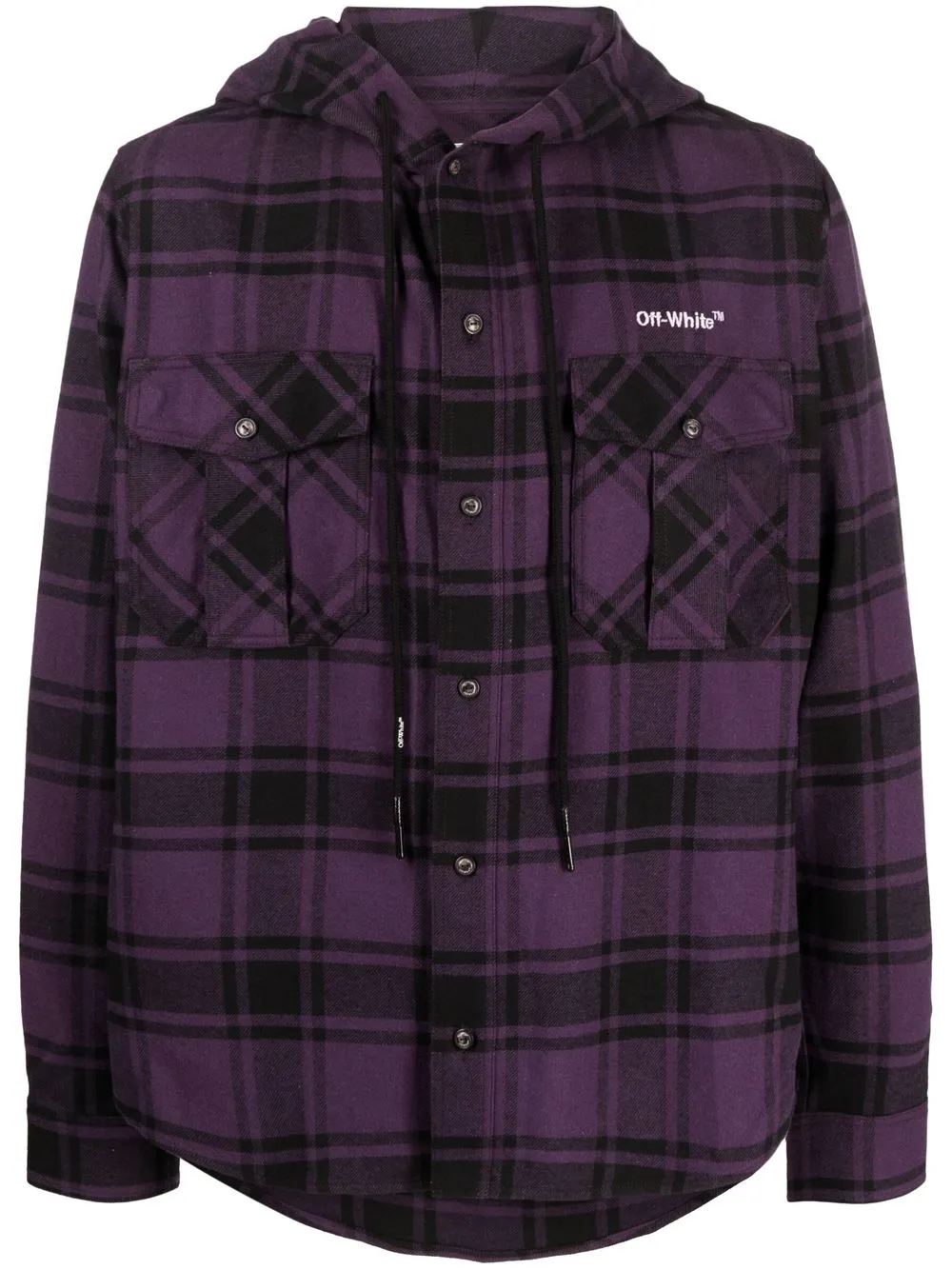 

Off-White hoodie con logo estampado - Morado
