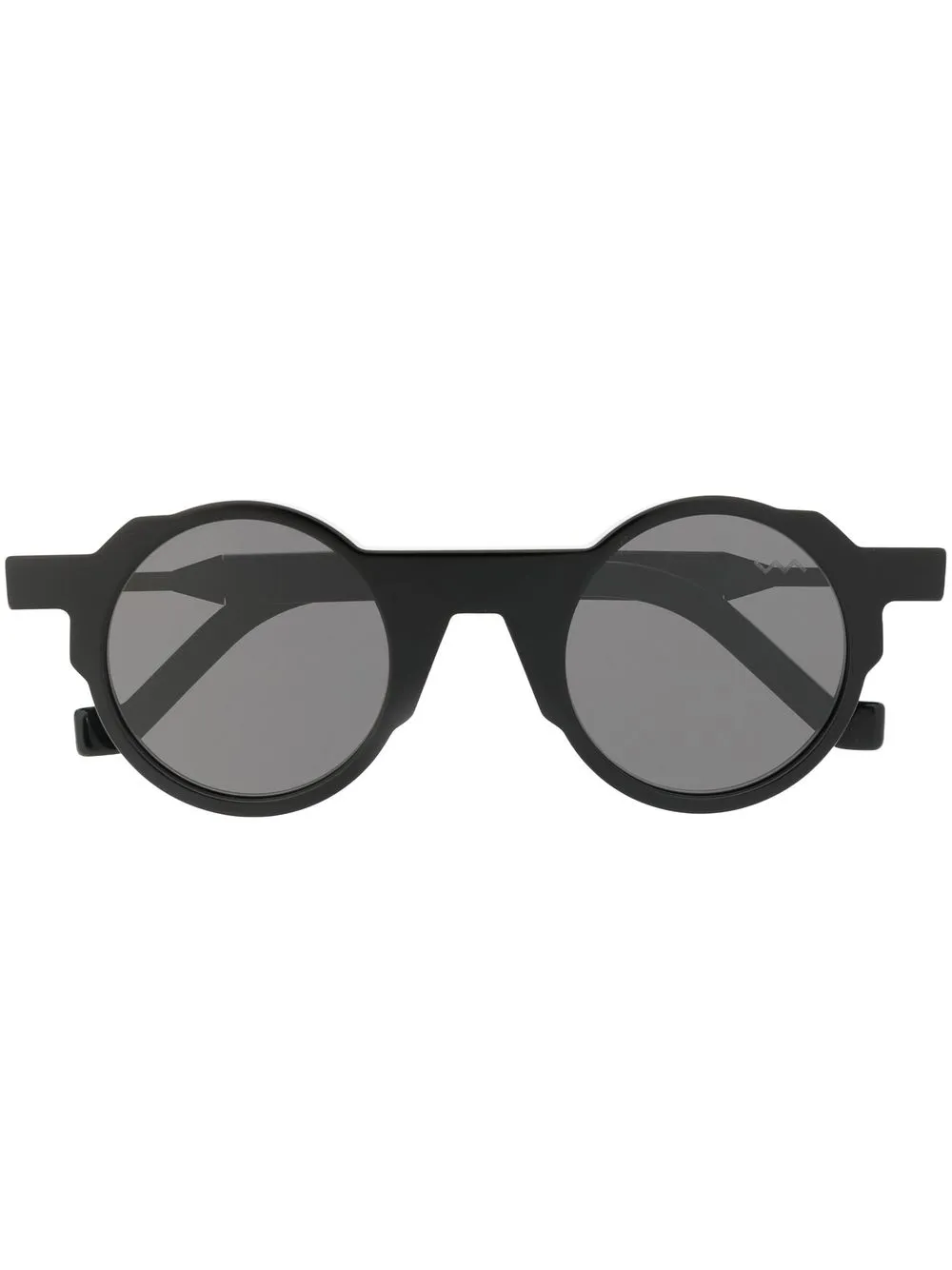 tinted-lens round-frame sunglasses