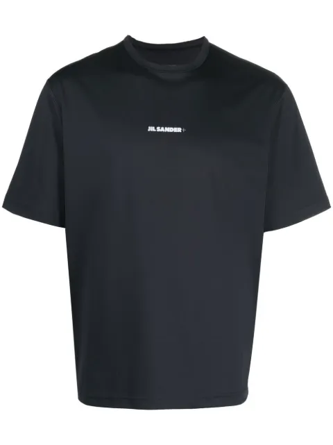 Jil Sander playera manga corta con logo estampado