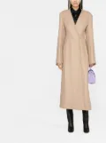 The Attico Dallas long coat - Neutrals