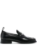 Karl Lagerfeld Monogram-plaque loafers - Black