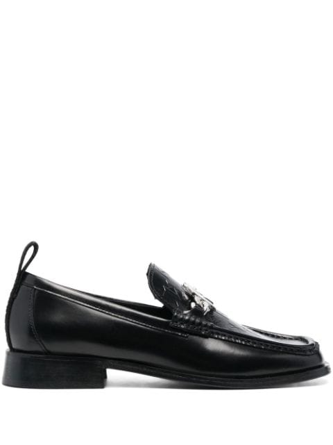 Karl Lagerfeld Monogram-plaque loafers 