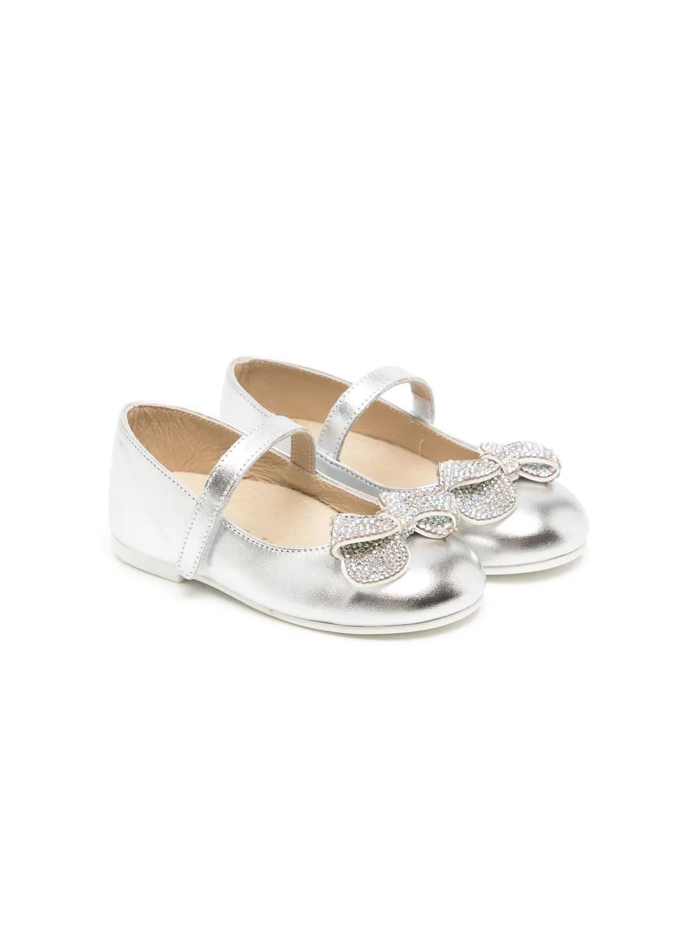 

BabyWalker leather ballerina shoes - Silver