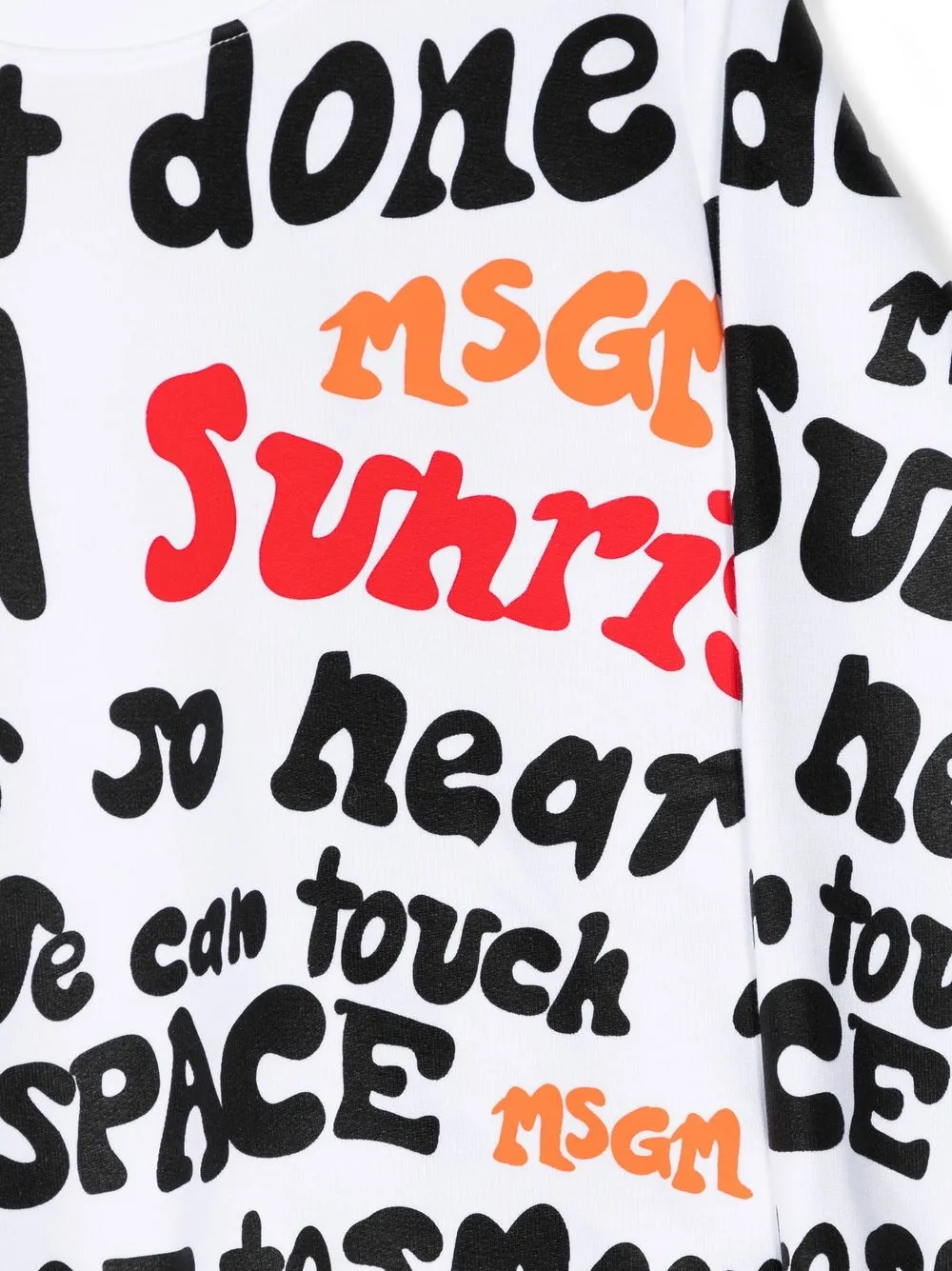 Msgm Kids Sweatshirt Mit Print   Weiß 