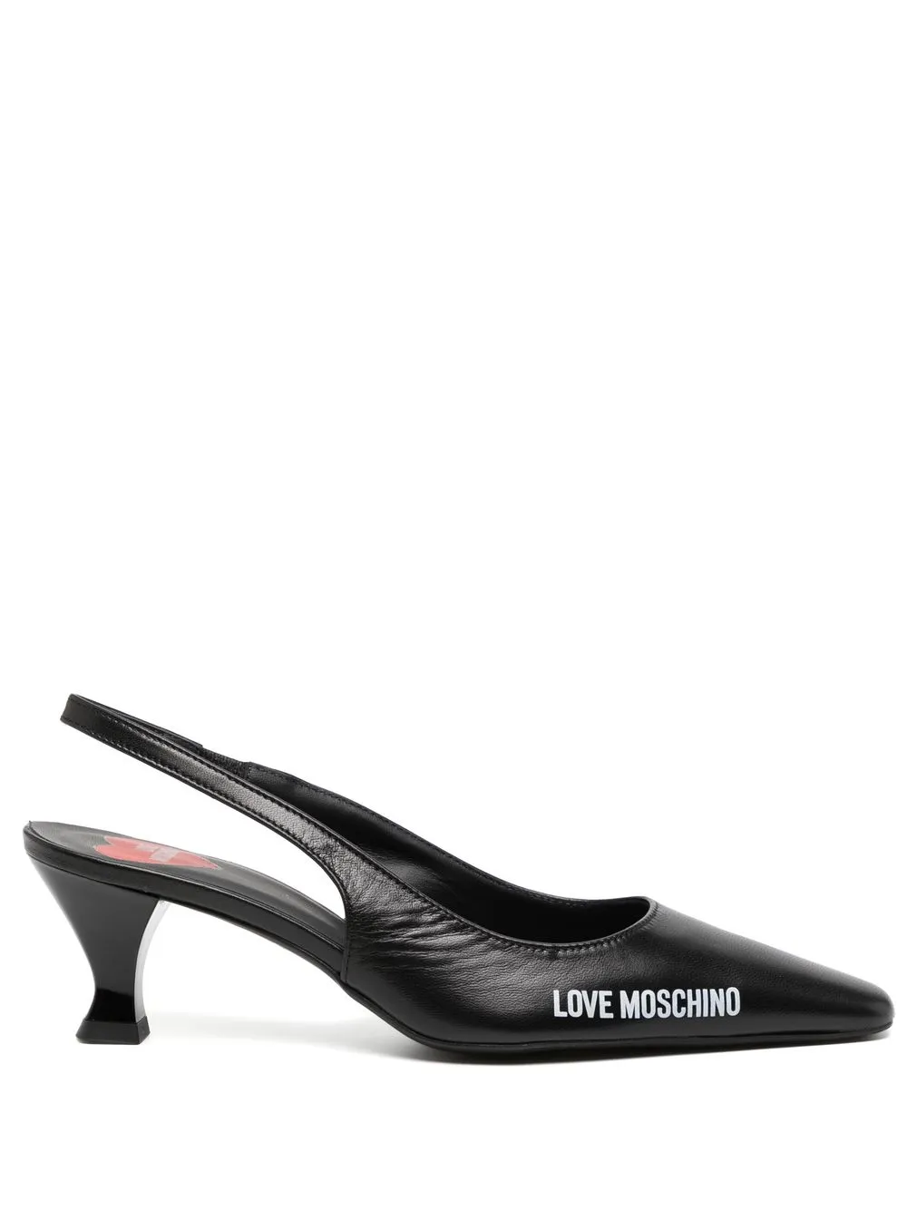 

Love Moschino sandalias con logo estampado - Negro