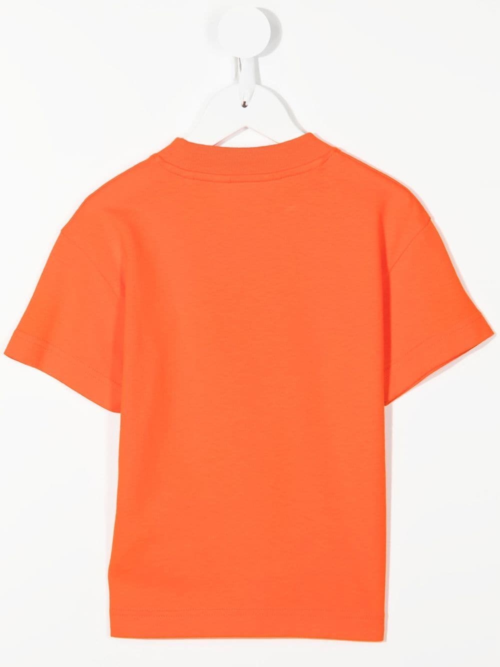 Palm Angels Kids T-shirt met logoprint - Oranje