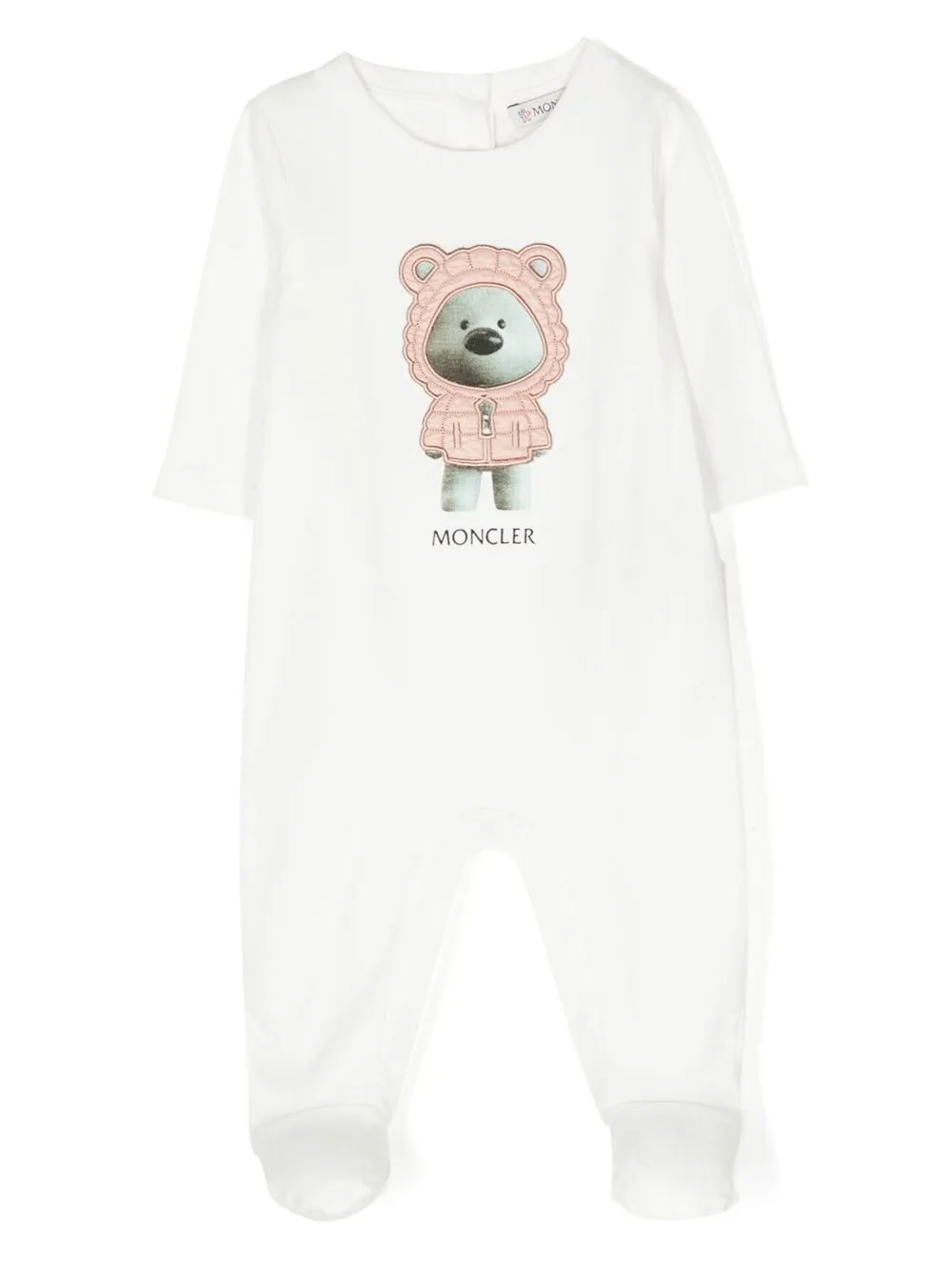 

Moncler Enfant pijama con logo estampado - Blanco