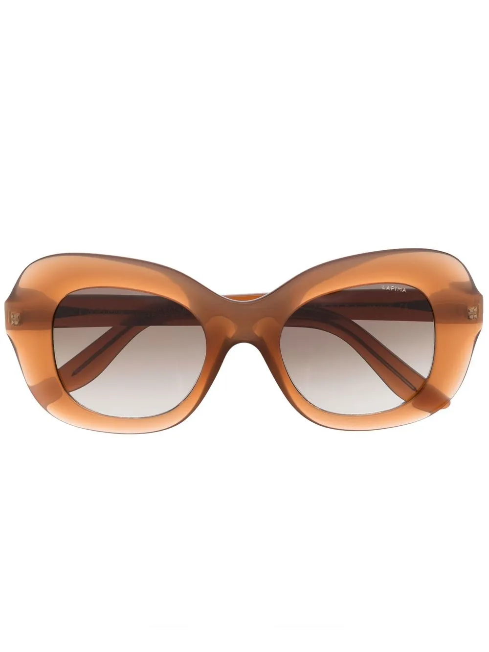 Lapima lentes de sol con armazón oversize - Marrón